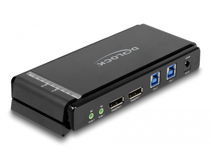 Delock DisplayPort 1.4 KVM Switch 8K 60 Hz mit USB 5 Gbps und Audio #2 