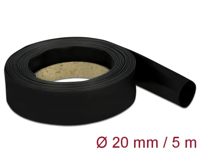 Delock Schrumpfschlauch 5 m x 20 mm schwarz #1 