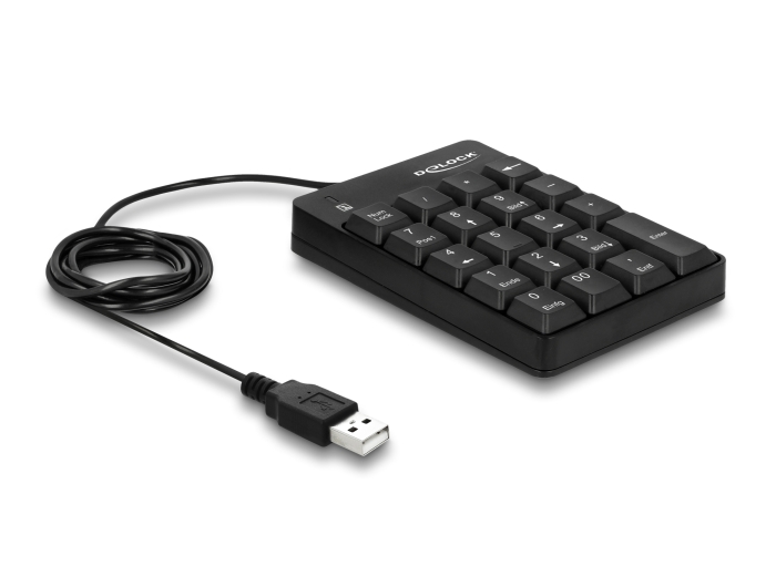 Delock USB Nummernblock 19 Tasten schwarz #1 