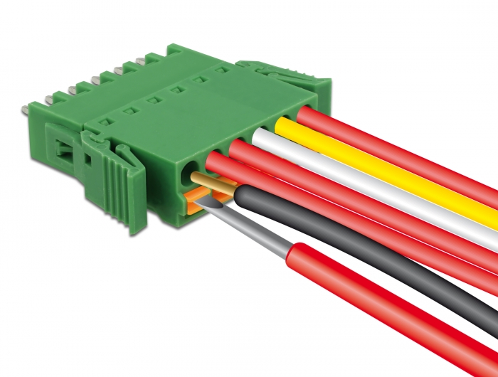 Delock Terminalblock Set für Platine 6 Pin 3,81 mm Rastermaß vertikal #4 