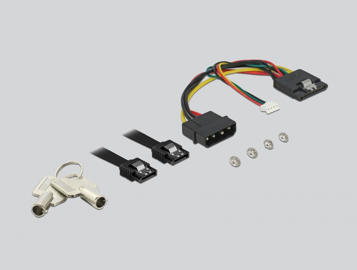 Delock 5.25″ Wechselrahmen für 1 x 3.5″ SATA HDD #7 