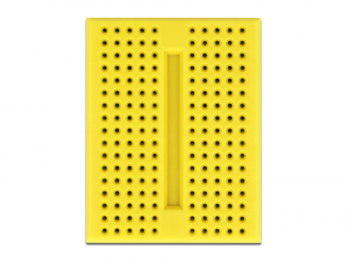 Delock Experimentier-Mini Steckbrett 170 Kontakte gelb #2 