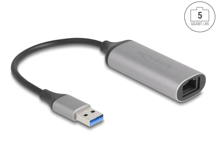 Delock USB Typ-A Netzwerk Adapter 5 Gigabit LAN 1 x RJ45 #1 