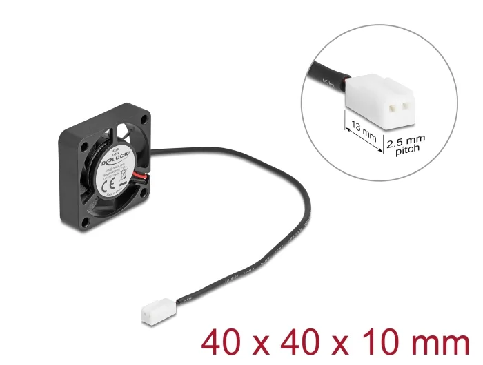 Delock Axiallüfter 5 V DC, 40 x 40 x 10 mm schwarz #1 