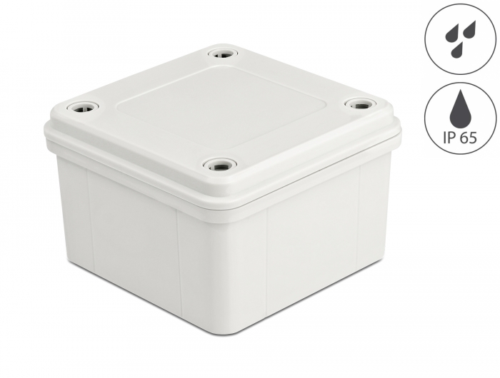 Delock Installationsgehäuse IP65 wasserdicht 96 x 96 x 60 mm grau #1 