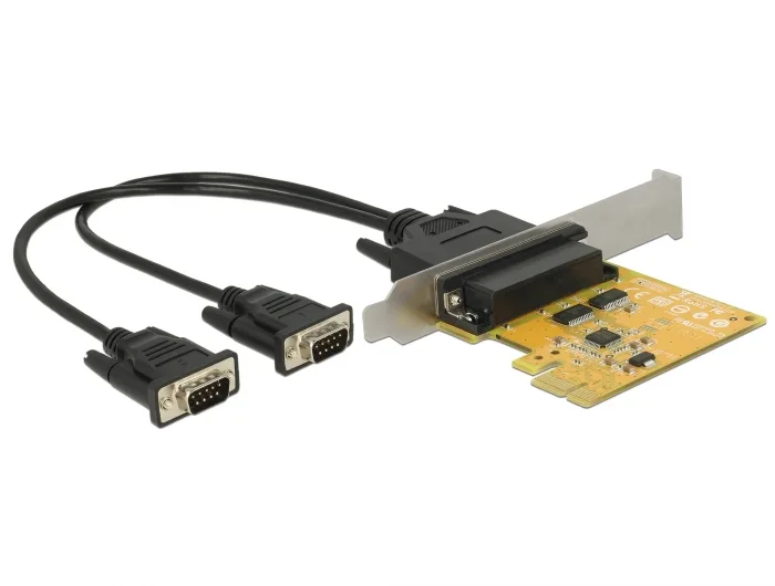 Delock PCI Express x1 Karte zu 2 x Seriell RS-232 High Speed 921K ESD Überspannungsschutz #1 