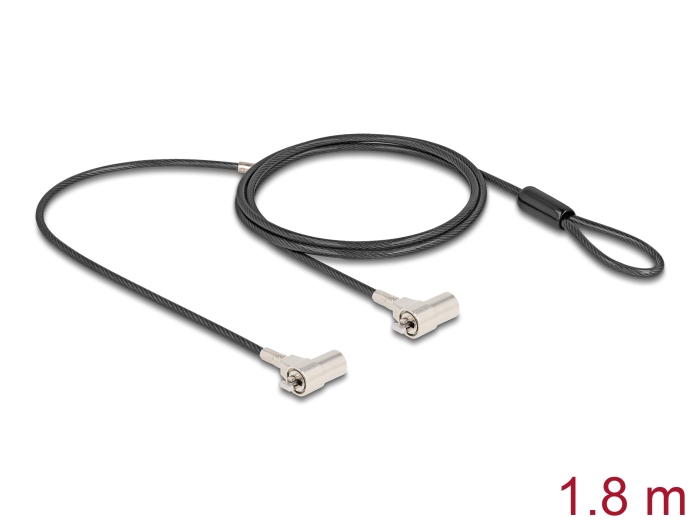 Navilock Dual Notebook Sicherungskabel mit Schlüssel für zwei Kensington Slots 3 x 7 mm #1 