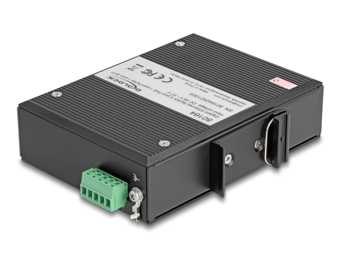 Delock Industrie Gigabit Ethernet Switch 4 Port PoE 1 Port RJ45 1 Port SFP für Hutschiene #4 