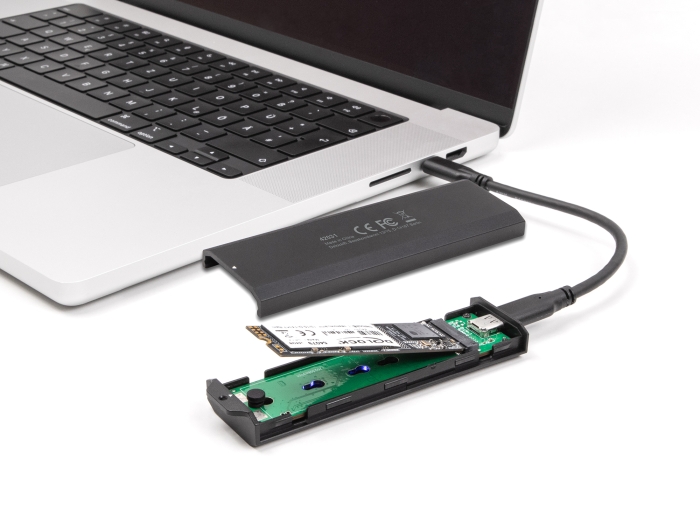Delock Externes USB Type-C™ 20 Gbps Combo Gehäuse für M.2 NVMe PCIe oder SATA SSD - werkzeugfrei #5 