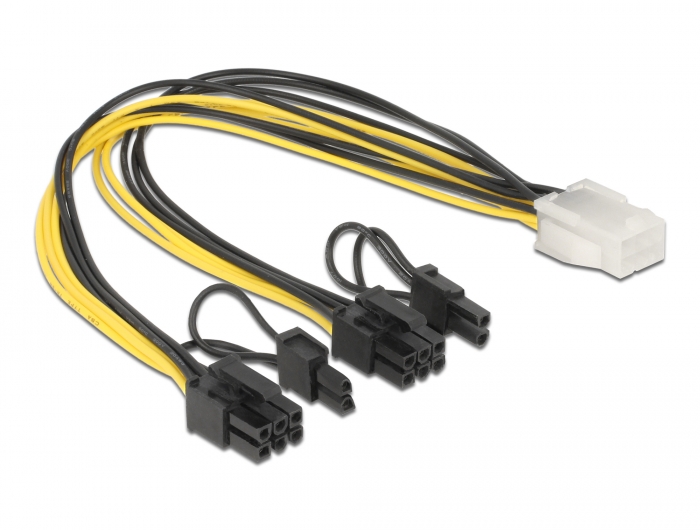 Delock PCI Express Stromkabel 6 Pin Buchse > 2 x 8 Pin Stecker 30 cm #2 