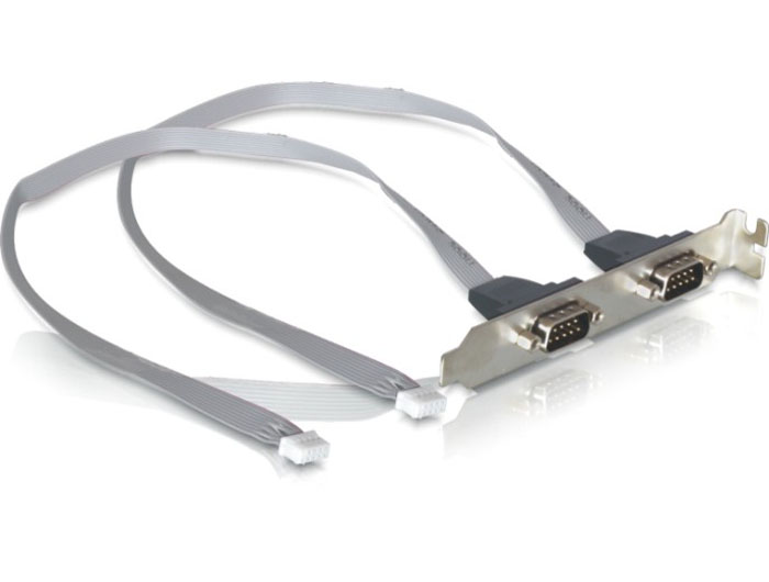 Delock Slotblech 2 x COM Port mit 2 mm Pinabstand #1 
