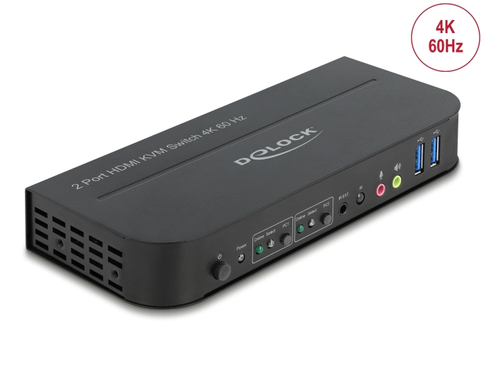 Delock HDMI KVM Switch 4K 60 Hz mit USB 5 Gbps und Audio #1 