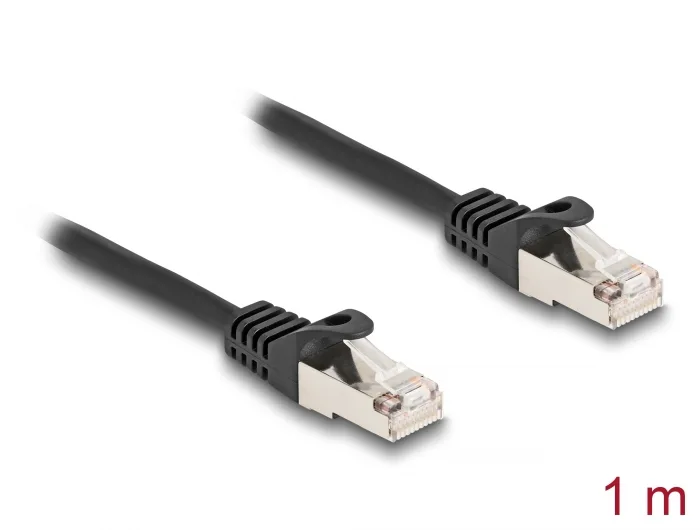 Delock Kabel RJ50 Stecker zu RJ50 Stecker F/UTP 1 m schwarz #1 