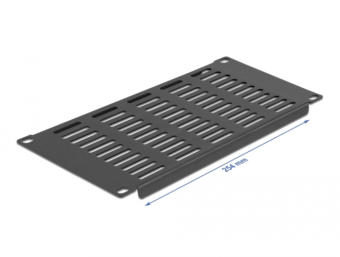 Delock 10″ Netzwerkschrank Panel mit Lüftungsschlitzen horizontal 3 HE schwarz #2 