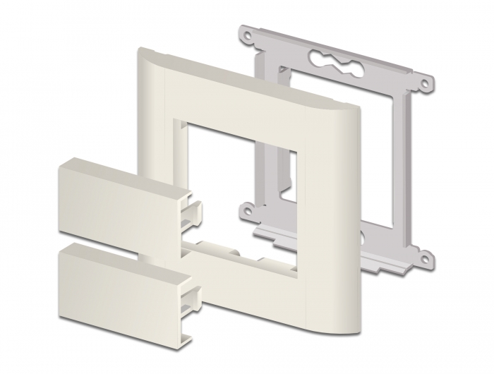 Delock Easy 45 Modul-Blindblende 45 x 22,5 mm 10 Stück weiß #4 