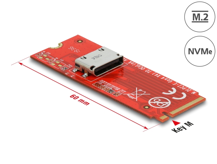 Delock M.2 Key M zu 1 x OCuLink SFF-8612 Konverter #1 