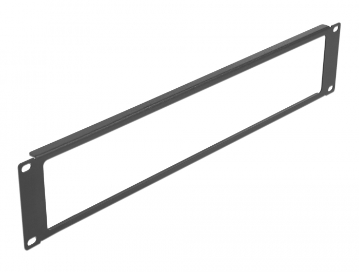 Delock 19″ Netzwerkschrank Panel mit Öffnung 2 HE schwarz #1 