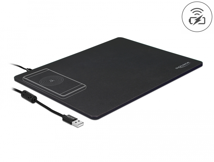 Delock USB Mauspad mit kabelloser Ladefunktion #1 