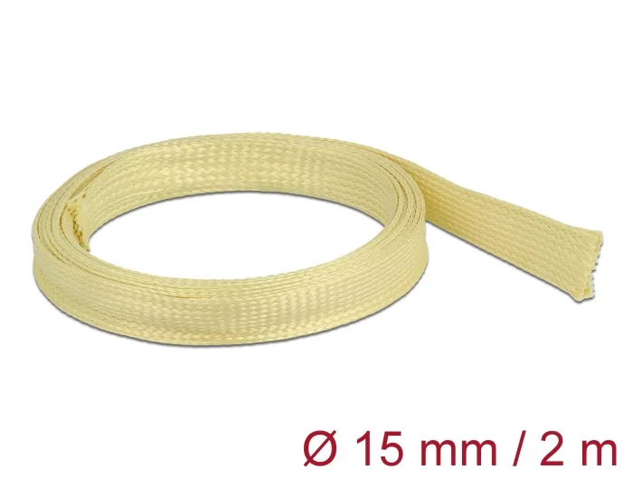 Delock Geflechtschlauch aus Aramid Fasern 2 m x 15 mm #1 