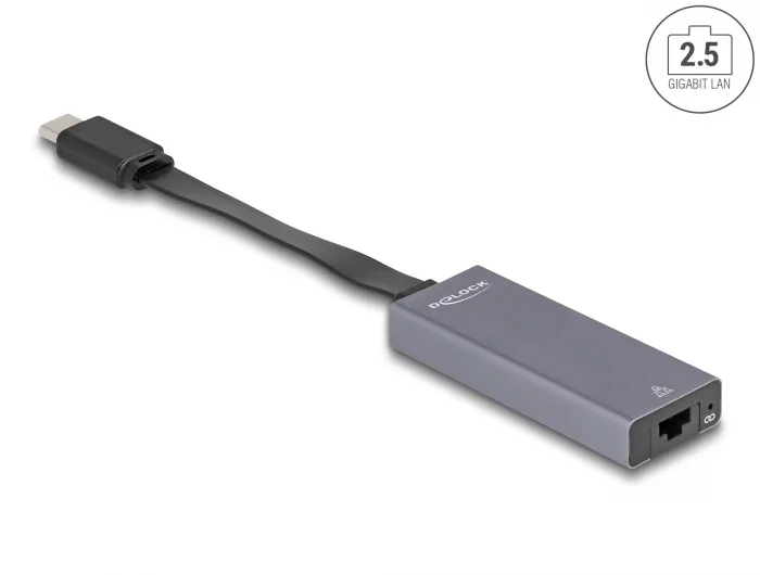 Delock USB Type-C™ Netzwerk Adapter 2,5 Gigabit LAN 1 x RJ45 slim #1 
