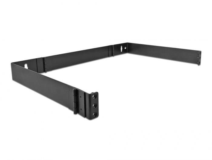Delock 19″ Wandhalterung 1 HE faltbar schwarz #1 
