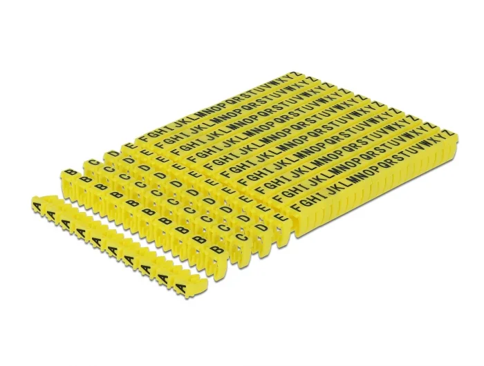 Delock Kabelmarker Clips A-Z gelb 260-teilig #1 