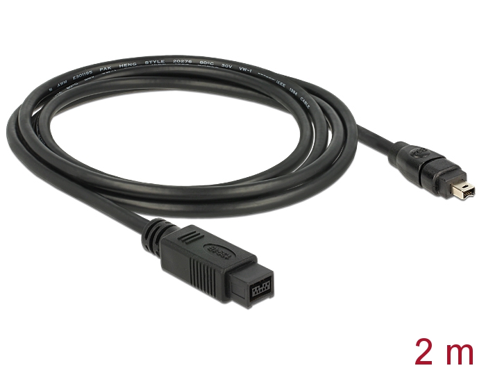 Delock Kabel FireWire 9 Pin Stecker > 4 Pin Stecker 2 m #2 
