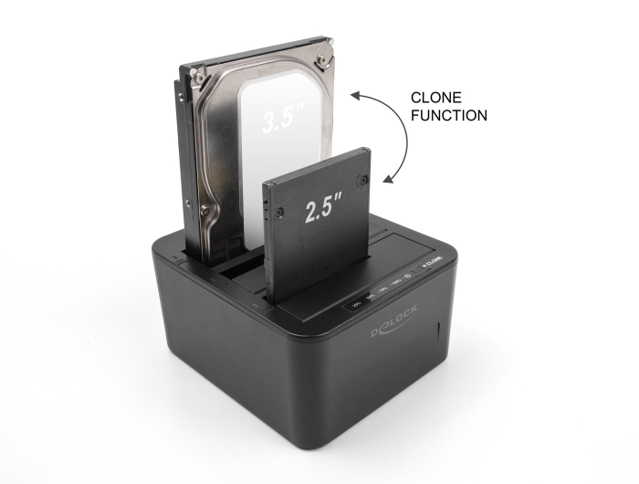 Delock USB Dockingstation für 3 x SATA HDD / SSD mit 1:2 Klon Funktion #5 