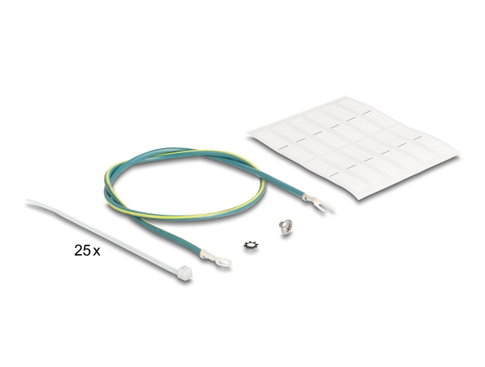 Delock 19″ Keystone Patchpanel 24 Port gewinkelt mit Entlastungsschiene schwarz #4 
