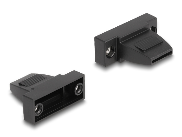Delock Gehäuse für D-Sub 9 Pin Stecker / Buchse Kunststoffgehäuse für Flachbandkabel #2 