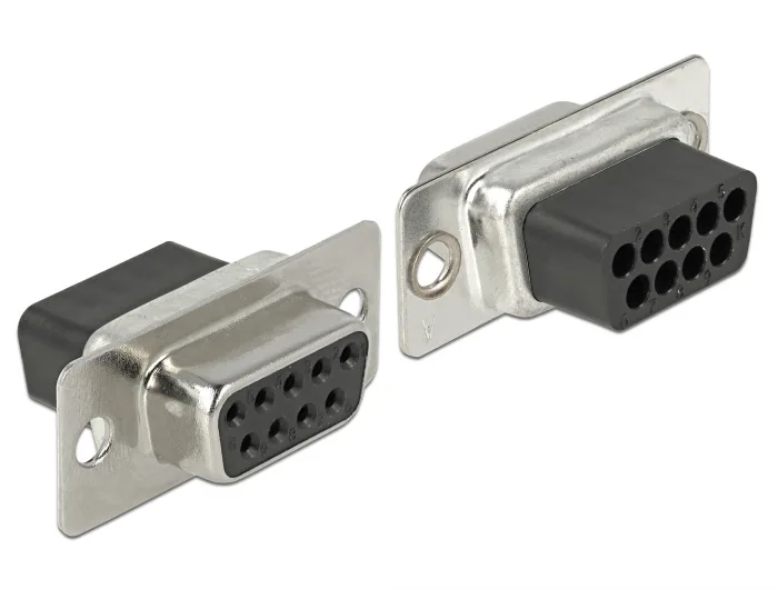 Delock D-Sub 9 Pin Buchse zu RJ45 Buchse Montagesatz grau #4 