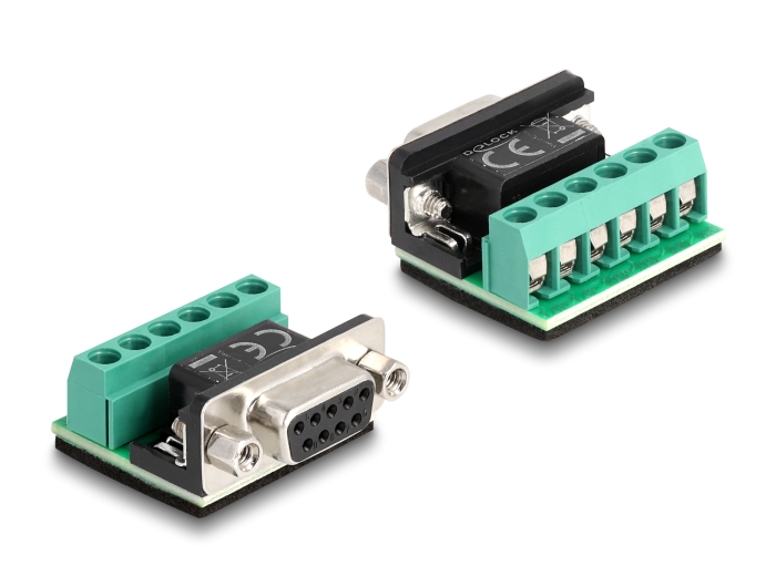 Delock Adapter USB 2.0 Type-C™ zu 1 x Seriell RS-422/485 Stecker mit 6 Pin Terminalblock 5 V 2 m #4 