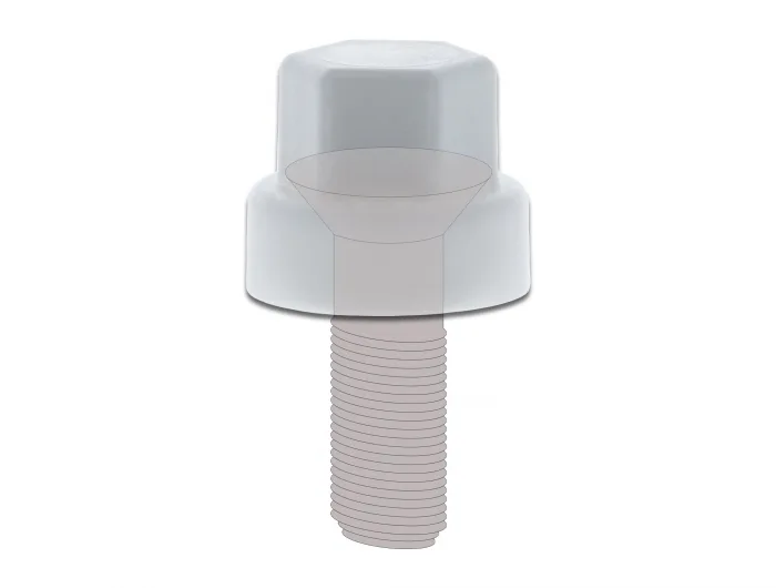 Delock Schutzkappe Sechskant für Schraube M6 weiß 10 Stück #3 