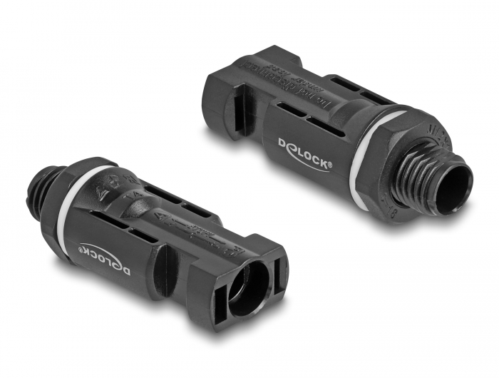 Delock DL4 Solar Konnektoren zum Crimpen, Stecker und Buchse, schwarz 2 Stück #2 