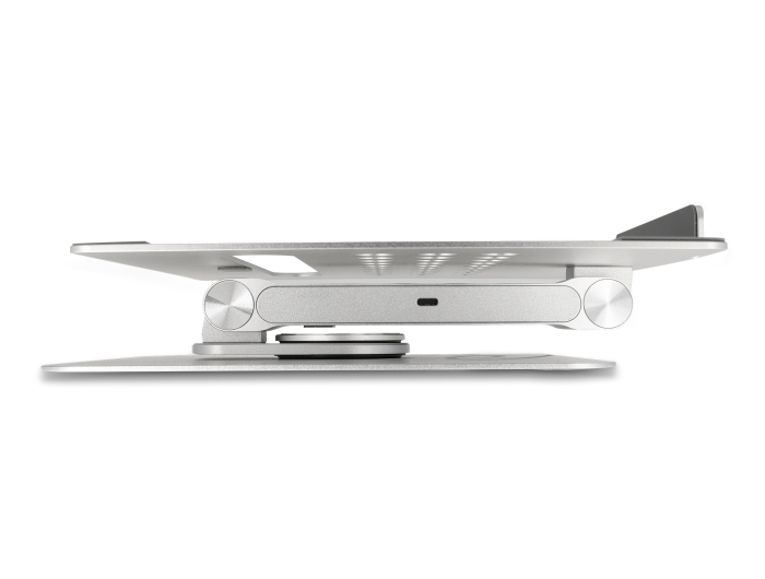 Delock Tablet und Notebook Ständer mit eingebauter Dockingstation 4K - HDMI / Kartenleser / Hub / PD 3.0 90 W - 360° drehbar #3 