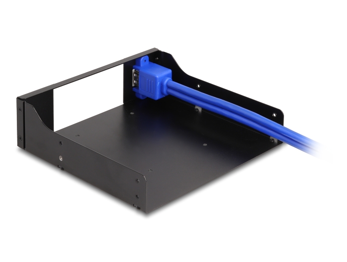 Delock 5.25″ Metall Einbaurahmen für Slim Bay Wechselrahmen mit USB 5 Gbps Hub #3 