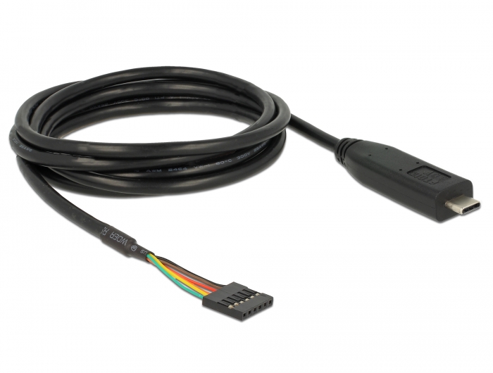 Delock Konverter USB Type-C™ 2.0 Stecker zu TTL 5 V Pfostenbuchse 6 Pin 2,0 m #2 