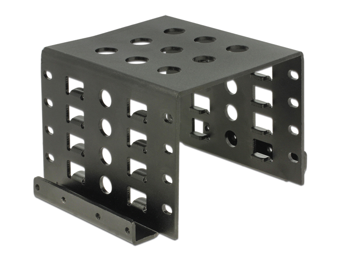 Delock Einbaurahmen 4 x 2.5″ zu 3.5″ schwarz #1 