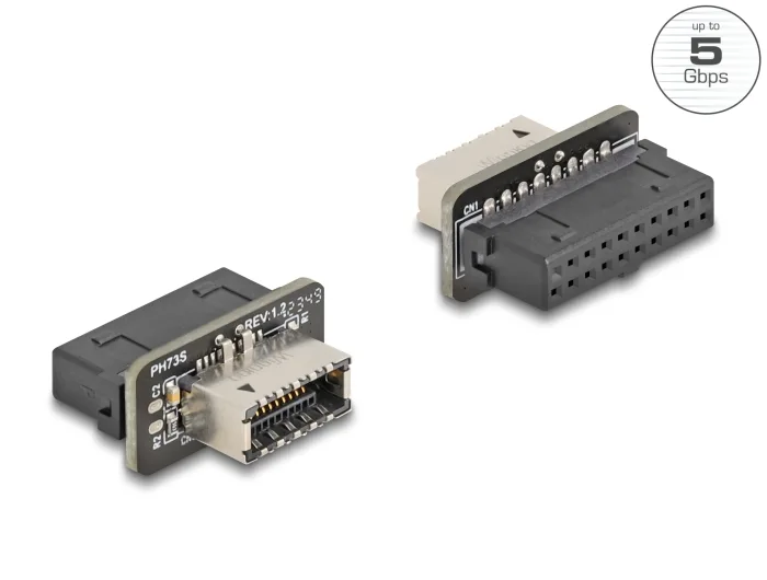 Delock USB 5 Gbps Adapter Pfostenbuchse zu intern Typ-E Key A Buchse #1 