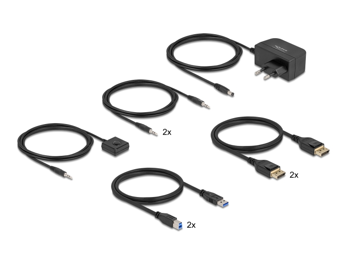 Delock DisplayPort 1.4 KVM Switch 8K 60 Hz mit USB 5 Gbps und Audio #4 