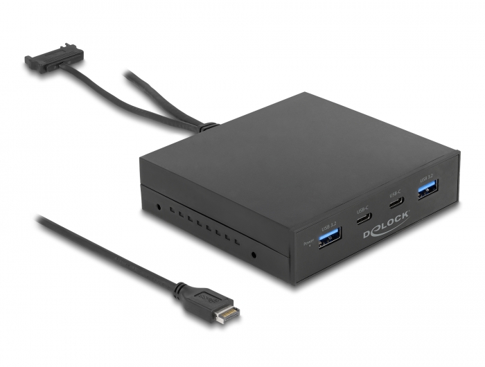 Delock 3.5″ USB 3.2 Gen 2 Front Panel 2 x USB Type-C™ + 2 x USB Typ-A #1 