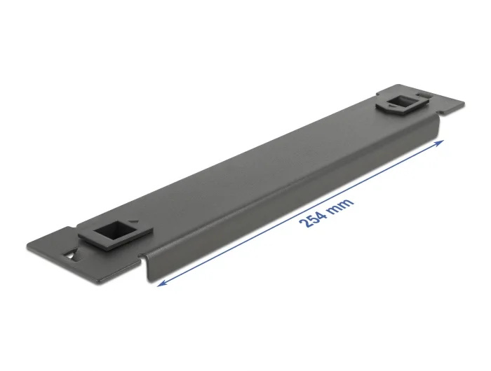 Delock 10″ Netzwerkschrank Blindabdeckung werkzeugfrei 1 HE schwarz #2 