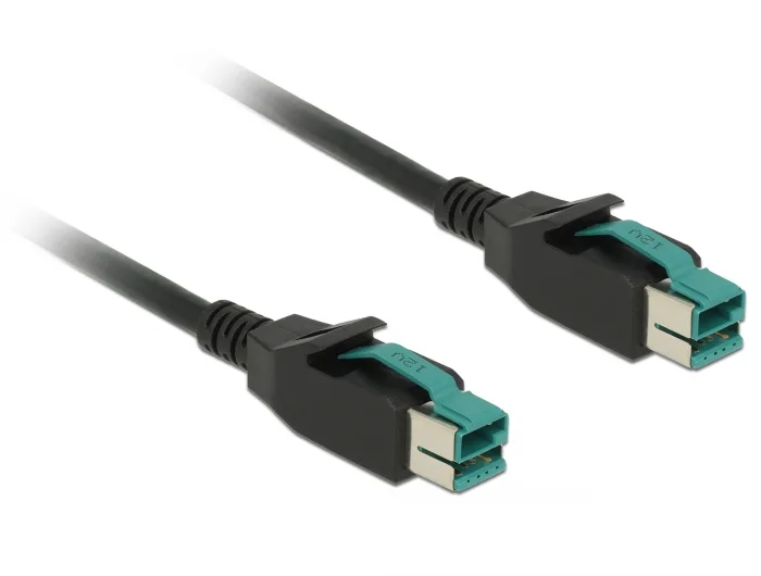 Delock PoweredUSB Kabel Stecker 12 V > PoweredUSB Stecker 12 V 1 m für POS Drucker und Terminals #3 