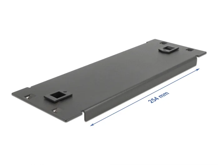 Delock 10″ Netzwerkschrank Blindabdeckung werkzeugfrei 2 HE schwarz #2 