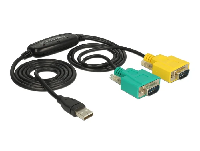 Delock Adapter USB 2.0 Typ-A > 2 x Seriell DB9 RS-232 #4 