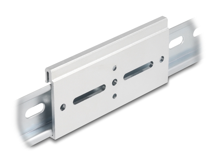 Delock Aluminium Montageclip für Hutschiene 100,0 x 47,8 mm silber #1 