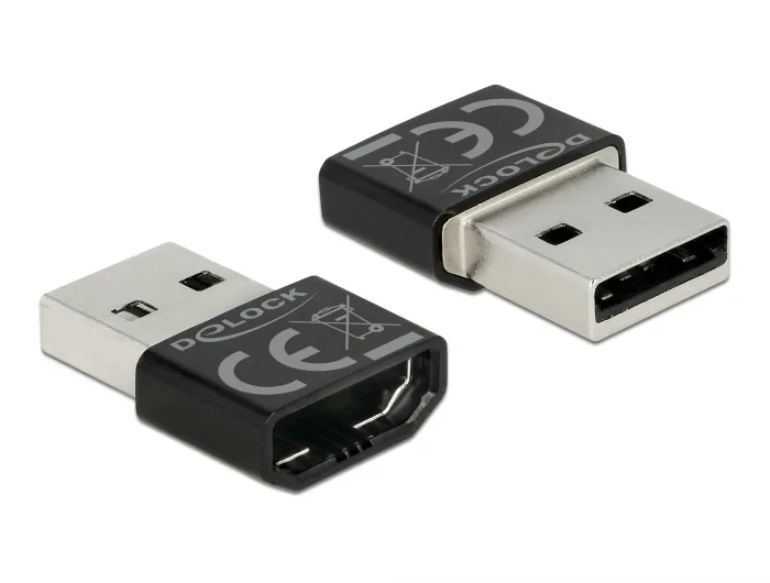 Delock Adapter HDMI-A Buchse > USB Typ-A Stecker schwarz #1 