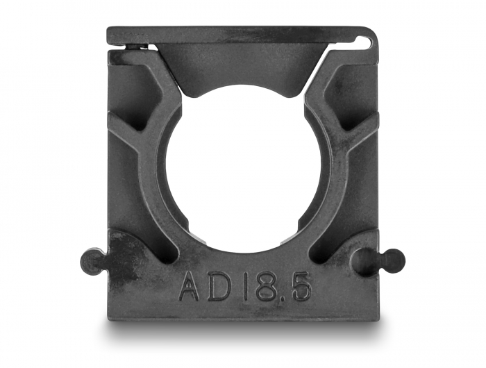 Delock Kabelschlauchhalter mit Verschlussclip 18,5 mm 8 Stück schwarz #3 