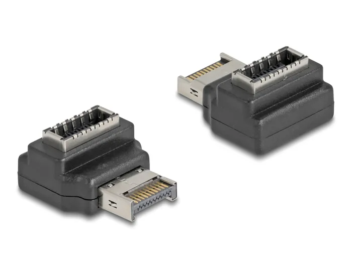 Delock Adapter USB 10 Gbps Typ-E Key A Stecker zu Buchse gewinkelt #1 