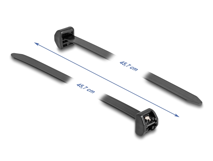 Delock Kabelbinder mit Metallzunge L 457 x B 12,7 mm 10 Stück schwarz #2 